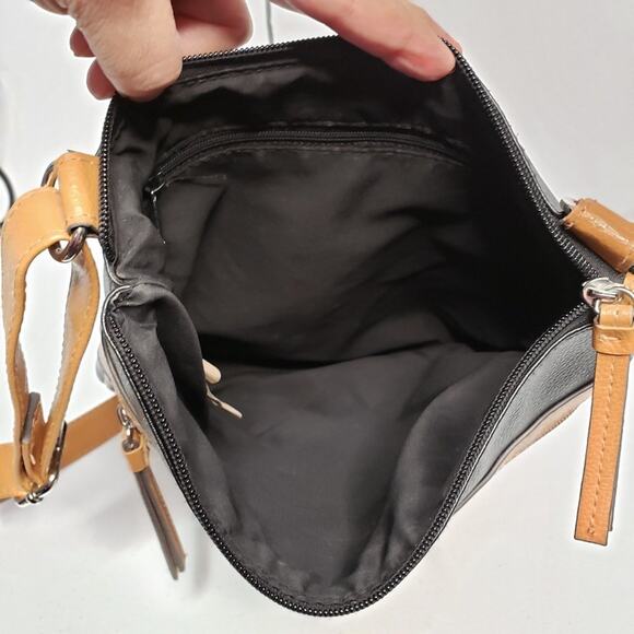 Unbranded Colorblock Faux Leather Hobo Crossbody Bag - Picture 5 of 9